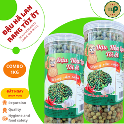 ĐẬU HÀ LAN TỎI ỚT TÂN LỘC PHÁT 1KG - COMBO 2 HŨ 500G