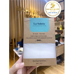 Bông đắp toner lotion mask La Soiree 200 miếng [siêu có giãn]