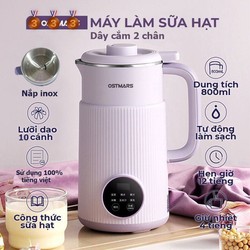 Máy Làm Sữa Hạt OSTMARS 800ml công suất 600W dùng nấu cháo, nấu nước Đa Năng