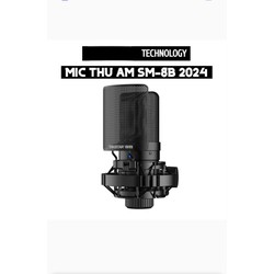 Micro Thu Âm SM-8B 2024 âm Thanh Sống Động Lọc Âm Cực Tốt. Bảo Hành 12 Tháng