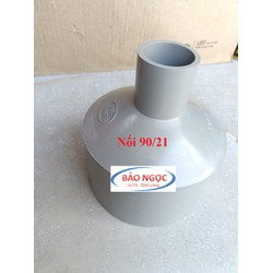 Nối 90 mm PVC giảm 21 nối 90/21 ống nhựa chuyên dùng cho ngành cấp thoát nước