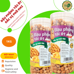ĐẬU PHỘNG TỎI ỚT RẮC VỊ PHÔ MAI TÂN LỘC PHÁT 1KG - COMBO 2 HŨ 500G