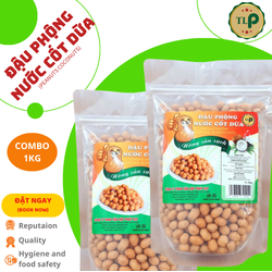 ĐẬU PHỘNG NƯỚC CỐT DỪA TÂN LỘC PHÁT 1KG - COMBO 2 BỊCH 500G