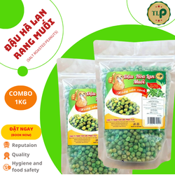ĐẬU HÀ LAN MUỐI TÂN LỘC PHÁT 1KG - COMBO 2 BỊCH 500G
