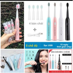 bàn chải đánh răng điện đa năng hàng cao cấp giúp đánh bay các mảng bám cao răng cho bạn hơi thở thơm tho