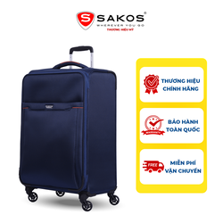 Vali Kéo Vải Du Lịch SAKOS STARLINE 6 - Size M (24inch)/ Ký Gửi (Trung) - Khóa TSA - Chống Thấm, Trượt Nước