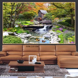 Tranh gạch men 3d ốp lát phong cảnh nghệ thuật