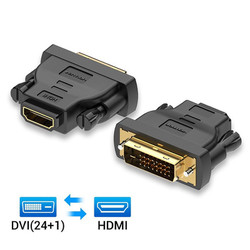 Jack Chuyển Đổi DVI 24+1 to HDMI Full HD 1080p Vention Chất Lượng Cao, Mạ Vàng Tiếp Xúc Tốt