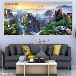 Tranh gạch men 3D khổ Ngang ốp lát