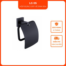 Hộp đựng giấy vệ sinh đen Inox 304 VINA LG05