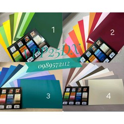 Combo 20 tờ Bìa màu A4 hàn quốc định lượng 120gsm.