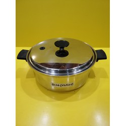 Nồi inox Mỹ - Titanium (hàng nội địa Nhật), size 28cm, cao 10cm (mã 1056), Dùng được bếp từ