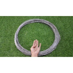 Dây nhôm trần màu trắng 2mm quấn mai uốn cây cảnh bonsai bó 1kg