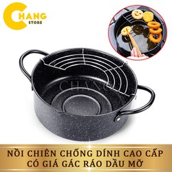 Nồi chiên lọc dầu xuất nhật 20cm tặng kèm vỉ inox