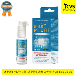 Smile Mouth - Giúp làm sạch khoang miệng, làm sạch mảng bám răng - Hộp 30ml - CVS Pharmacy