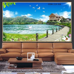 Tranh gạch men 3D ốp lát sản xuất theo yêu cầu- Tranh Phong cảnh