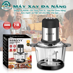 Máy Xay Đa Năng Sokany Cối Thủy Tinh 2L, Xay Đa Chức Năng - Sức Mạnh và Tiện Ích Cho Bếp Nhà Bạn