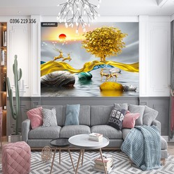Tranh gạch men 3d trang trí tường sản xuất theo yêu cầu