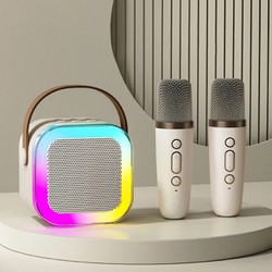 Bộ Loa Bluetooth kèm Mic Không Dây Mini Hát Karaoke Tại Nhà K12