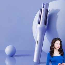 Máy uốn tóc tự động xoay 360 độ phong cách Hàn Quốc có nút điều chỉnh nhiệt độ phù hợp giúp bảo vệ tóc tránh hư tổn