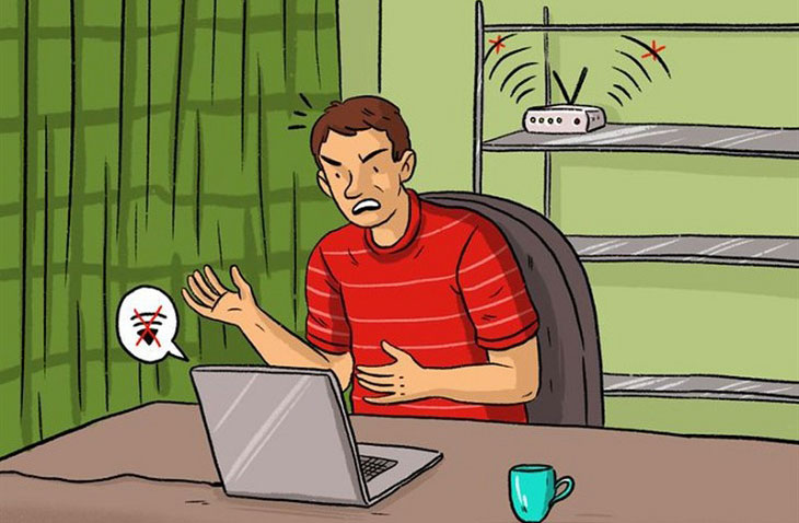 Tín hiệu Wifi gặp quá nhiều vật cản Tín hiệu Wifi gặp quá nhiều vật cản