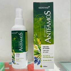 Xịt tinh dầu ANTFAMOS - 100ml - xua muỗi và côn trùng, an toàn cho da