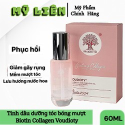 Tinh dầu dưỡng tóc bóng mượt Biotin Collagen Voudioty 60ML ANH - giúp tóc chắc khỏe, bóng mượt