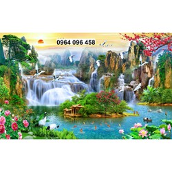 Tranh gạch 3d phong cảnh sơn thủy hữu tình - 799CVV
