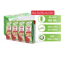 [ĐƠN HOẢ TỐC] 12 Lốc Sữa Ngũ Cốc Ăn Kiêng Uống Liền Việt Ngũ Cốc Lốc 4 Hộp - 180ml/Hộp