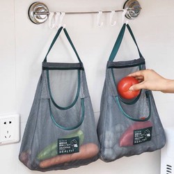 Túi lưới đựng rau củ hành tỏi, đồ khô treo tường chống ẩm mốc