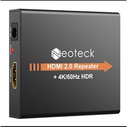 HDMI 2.0 Repeater lên đến 60M Hỗ Trợ 4K 60Hz khuếch đại Booster Extender YUV 4:4:4, HDR 3D Chính Hãng Neoteck