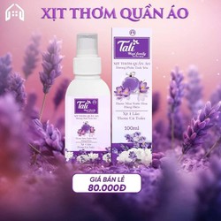 Xịt Thơm Quần Áo Tali Giúp Áo Quần Lưu Hương Lâu, An Toàn Với Làn Da, Phù Hợp Cho Cả Đi Chơi Và Đi Làm 100ml