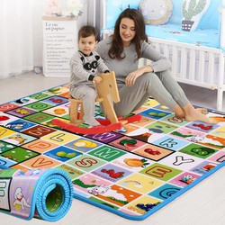 Thảm xốp cho bé 2M5x2M Maboshi 2 mặt giúp bé tăng khả năng nhận diện màu sắc và đồ vật xung quanh - mẫu ngẫu nhiên