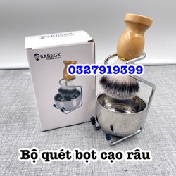 Combo Bộ dụng cụ quét kem cạo râu Barber Cao Cấp L308