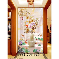 Tranh bình hoa treo nhà đẹp