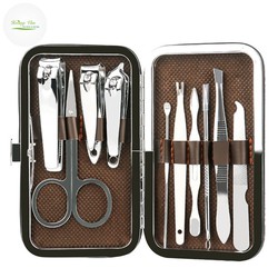 Bộ dụng cụ bấm móng tay 10 món thép không gỉ