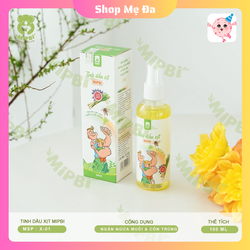 Tinh dầu xịt muỗi Mipbi, tinh dầu đuổi muỗi Mipbi 100ml chính hãng an toàn cho bé