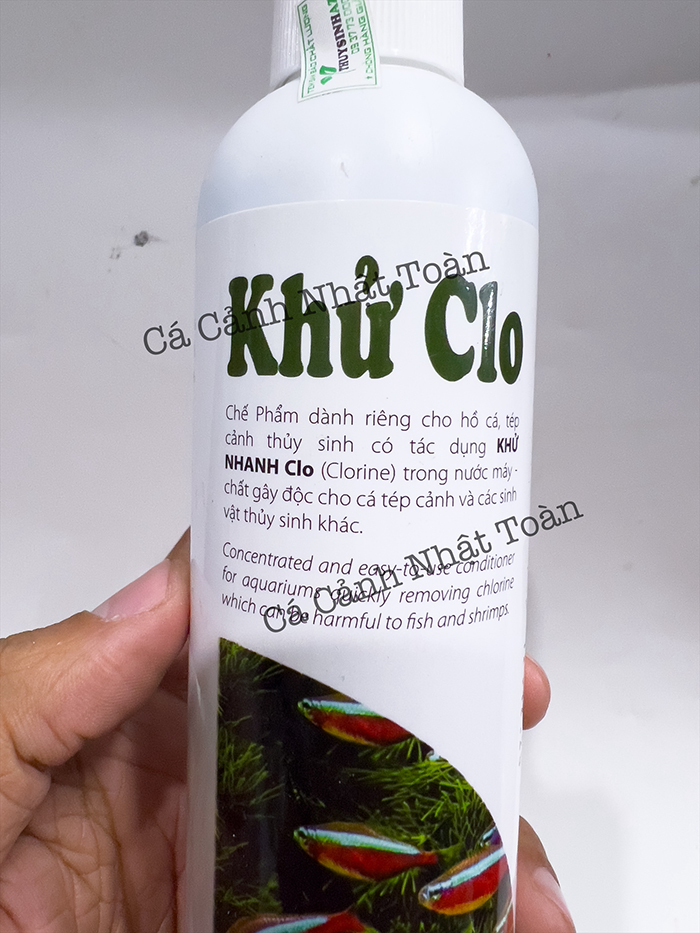 Hình ảnh Dung Dịch Khử Clo Nước Máy Cho Bể Cá Siêu Tốc Thủy Sinh Az (Chai 230ml)