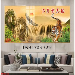 Tranh gạch hổ trang trí 3D