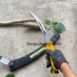 Cưa gỗ, cưa cành cầm tay lưỡi cong TOLSEN 31046 350mm, thép SK5 xử lý nhiệt, móc treo tiện dụng- Tiêu chuẩn Châu Âu