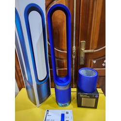 Quạt không cánh nội địa Nhật Dyson TP02 (NK5-JP-HDA2135A) Quạt mát + Lọc không khí + Kết nối wifi, cao 102cm (có remote, hộp) Blue