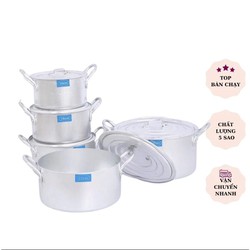 Bộ nồi nhôm 3 cái 20cm,22cm, 24cm