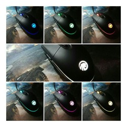 SALE - Chuột văn phòng Led Rgb 3500Dpi F102 Led Rgb 3500Dpi Fmouse Ergonomic Đen Trắng có hỗ trợ phần mềm tuỳ chỉnh chuyên nghiệp