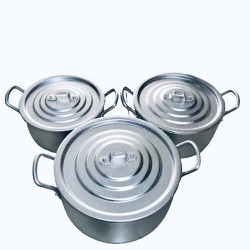 Bộ nồi nhôm 3 cái 22cm, 24cm,26cm