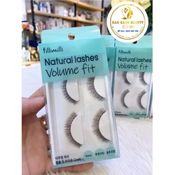 Mi giả gân trong Fillimilli Natural lashes Volume fit (hộp 2 cặp mi)