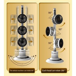 Quạt Đối Lưu Đa Luồng KARSON 3D Cao Cấp Có Remote Điều Khiển Từ Xa - Home and Garden
