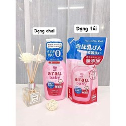 Nước RỬA BÌNH Sữa ARAU Baby Nhật CHAI 500ML/TÚI 450ML
