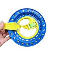 Tay quay tay cầm / Chỉ dù thả diều trắng hai con cá dây cước - dây dù loại cuộn 50m và dây thả diều có tay cầm 110m