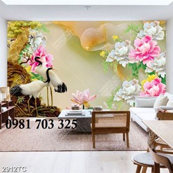 Tranh hoa mẫu đơn đẹp
