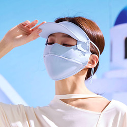 Khẩu Trang Chống Nắng Nữ Toàn Mặt Wodonble, Mặt Nạ Chống UV KT03 Vải Lụa Băng Cao Cấp